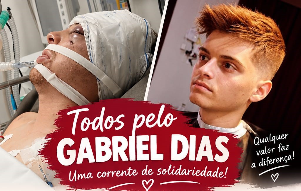Vítima de acidente na BR-476, Gabriel Dias mobiliza corrente de solidariedade